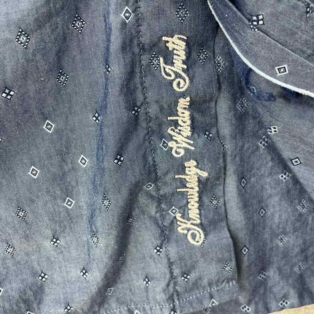 Robert Graham Shirt Mens 2XL Blue Button Up Long Sleeve Contrast Cuffs Classic - Picture 8 of 12